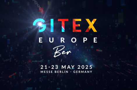 GITEX logo graphic announcing GITEX Europe from May 21st - May 23rd, 2023 at Messe Berlin